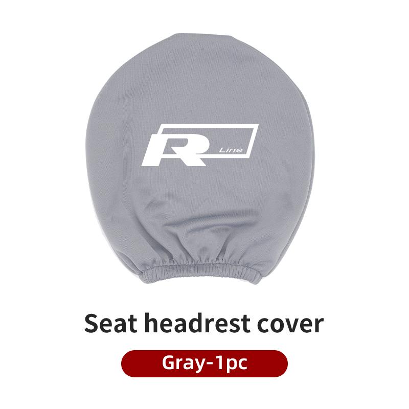 abcd1 Car Seat Headrest Protective Cover Anti-Dirty Pillow Protector For VW Passat Golf Tiguan Polo Scirocco Jetta CC T-ROC Touareg