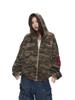Unisex Tarnfarben Besticktes Vielseitiges Hoodie-Sweatshirt: Trendiger lockerer Schnitt mit Plus-Samt
