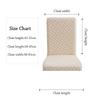 1Pcs Thickened Universal Chair Cover Soft Elastic Removable Stool Slipcover Jacquard Washable Backrest Protector