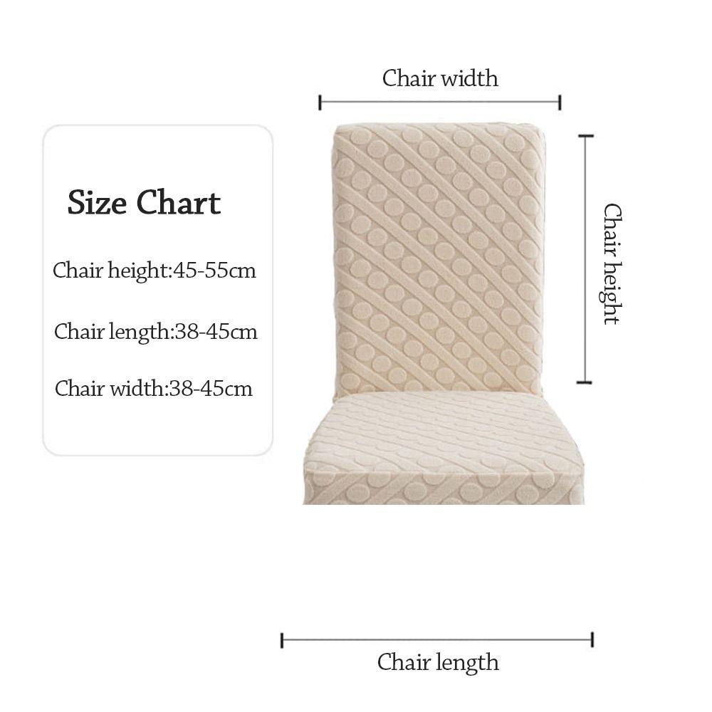 1Pcs Thickened Universal Chair Cover Soft Elastic Removable Stool Slipcover Jacquard Washable Backrest Protector