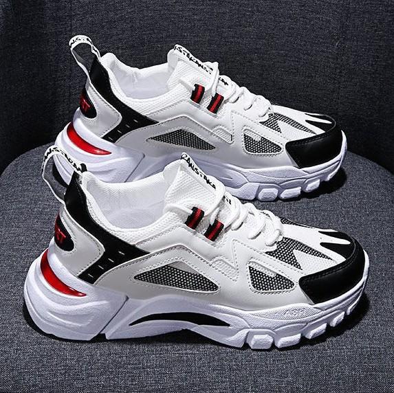 

Осенние новые дышащие кроссовки мужские туфли для папы мужская корейская версия модная повседневная обувь кроссовки обувь 44