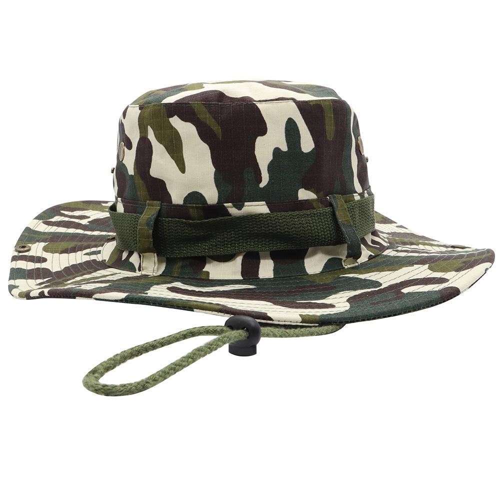 Outdoor Men's Solid Big Eaf Sun Hat Bucket Hat -UV Protection Women Bucket Hat Summer Hiking For Fishing Camper Camp Cap
