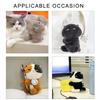 Adorable Kitty Clip Holder Multifunctional Fabric Cats Clip Pendant Keychain for Holding Small Objects in Place