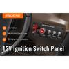 5 in 1 Ignition Switch Panel Boat Toggle Switch Panel DC 12V 30A Racing Switch Panel Push Start Ignition Kit for Race Car Truck