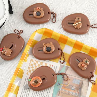 Kawaii Mini Cappybara Portable Sharp Open-Box Artifact Paper Wrapping Cutting Utility Knife Refillable Blade Stationery Gifts