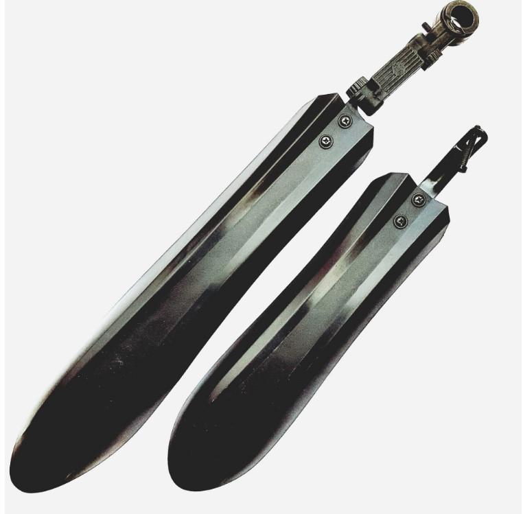 

Quick Release Bike Fenders & Mudguards: Widened Design for Mountain & Road Bikes Iron - Regular Quality чёрный