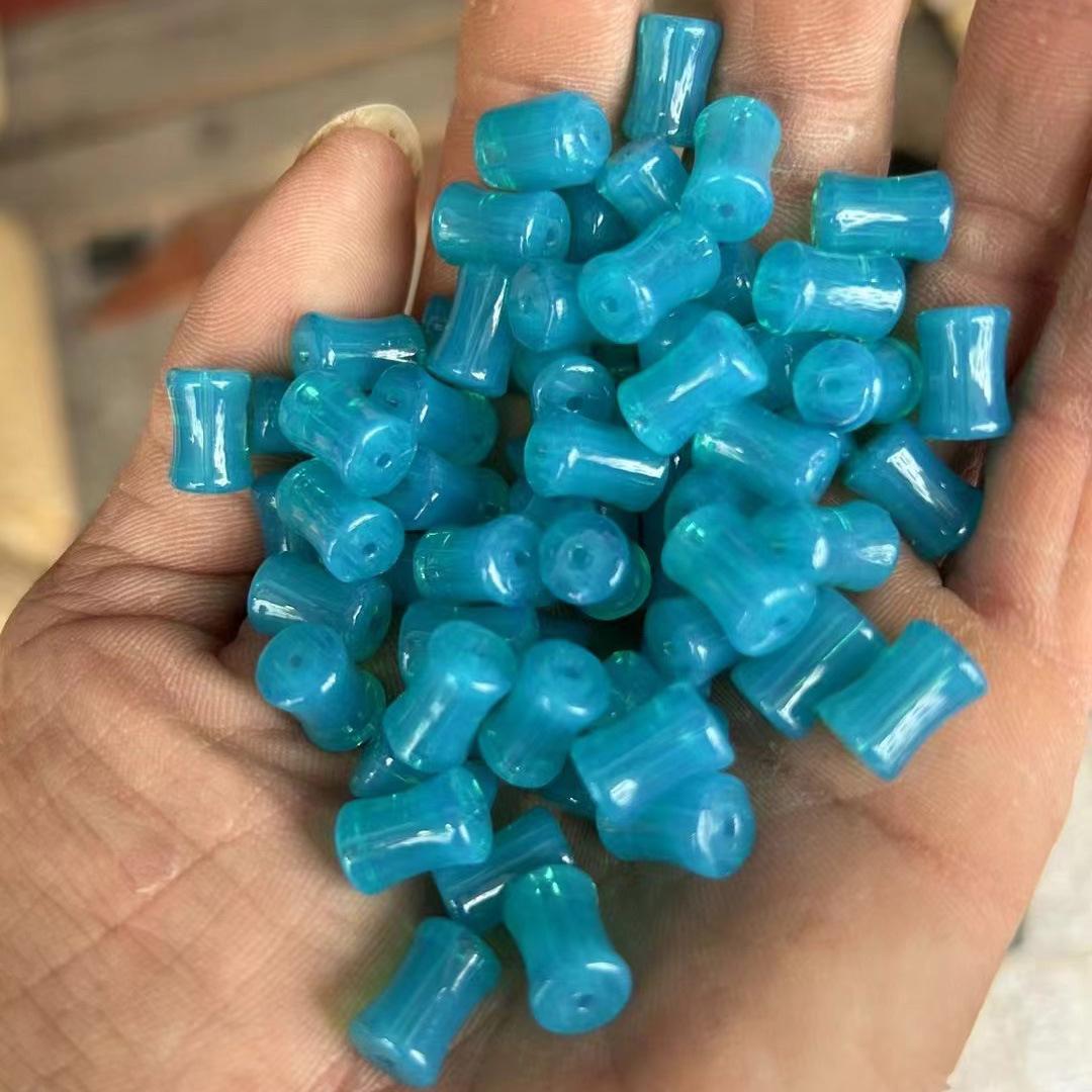 

Имитация нефрита 8x12 мм бамбуковые стеклянные бусины для самостоятельного плетения браслетов ювелирных изделий 1 strand