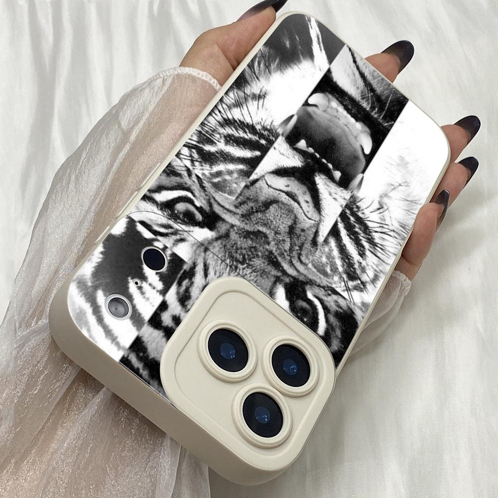 M528 Tiger Lion Cat Angel Eyes Soft Phone Cases for iPhone Samsung Galaxy Xiaomi Rdemi Huawei Honor Infinix Realme OPPO Vivo All Model TPU Case