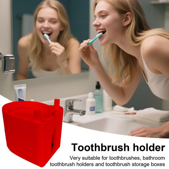 Electric Toothbrush Holder Wall Mount Shroud Strong Load-bearing Simple Installation Toothbrush Wall-Mounted Storage Organizer for Bathroom