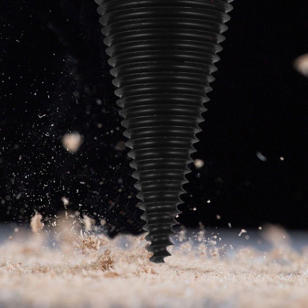 Round Shank Wood Splitting Cone Hexagonal Shank Woodworking Drill Bit  Chopping