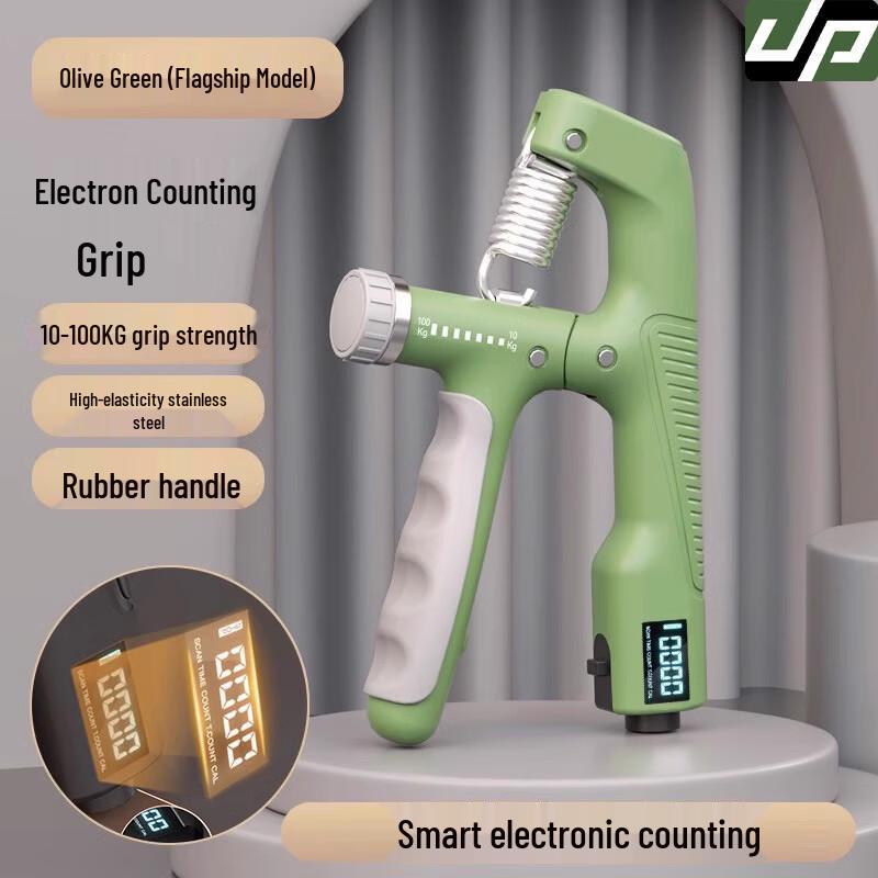 WEZHO Adjustable Electronic Counting Hand Grip Strengthener Set