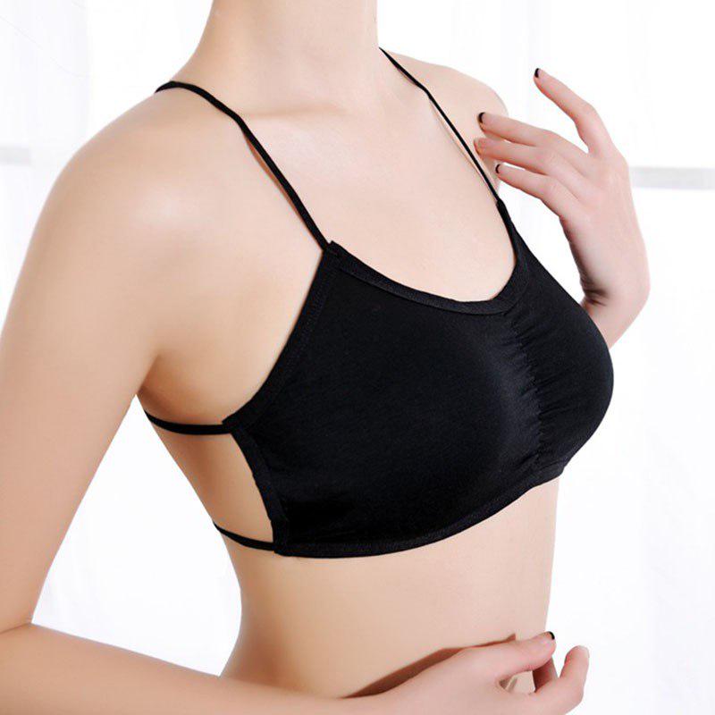 Women Breathable Bra Top Underwear Seamless Tube Top Ladies Cross Back Bralette