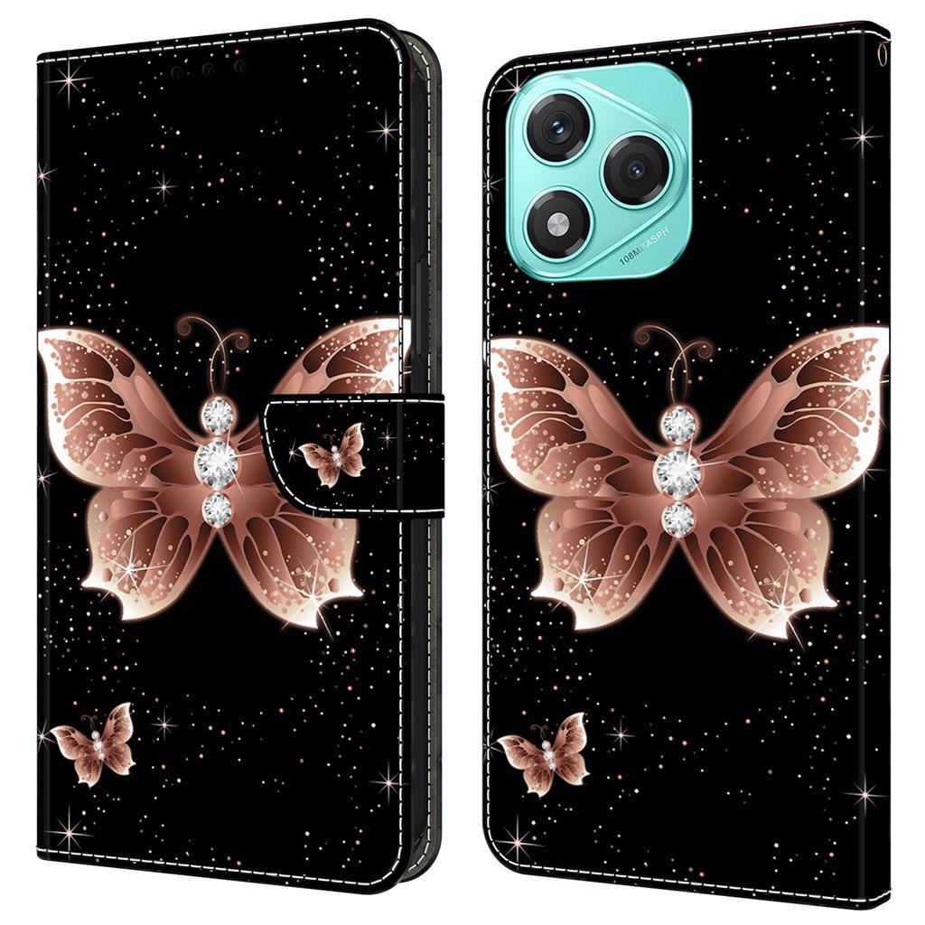 Für Honor 400 Lite 5G Hülle 3D Muster PU Leder Brieftasche Handyhülle mit Ständer