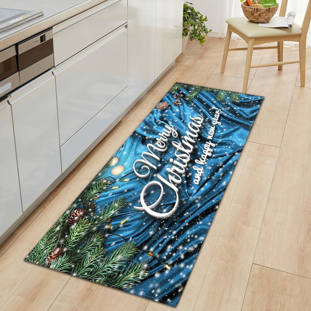 Christmas Kitchen Sand Carpet Doormat Long Floor Mat