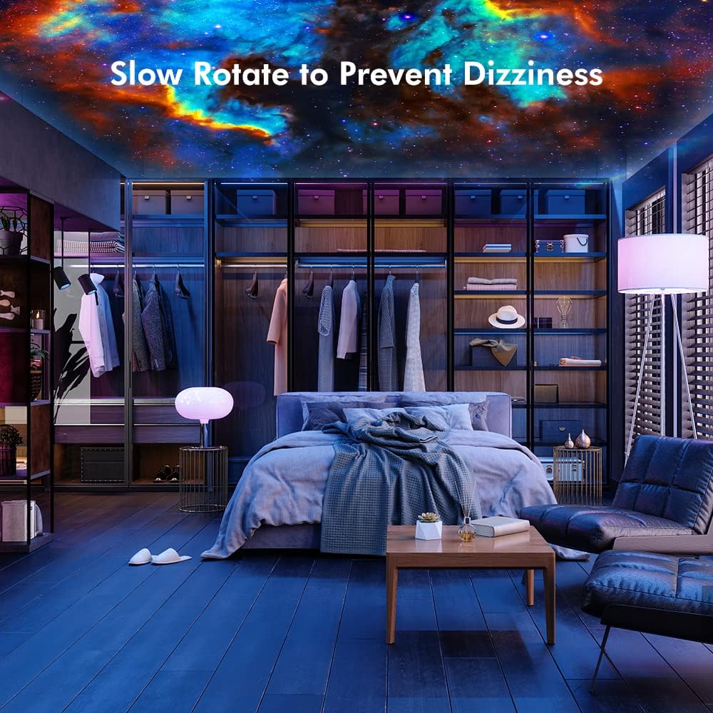 Star Projector, Planetarium Light Galaxy Projector, Night Light with 13 Replacement Discs, Large Projection Area, HD Image with Solar System