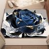 Covoraș de Podea cu Trandafir 3D Model Floral Covoraș de Baie Antiderapant Covor de Baie cu Trandafir și Fluturi Realiste pentru Intrare Dormitor Sufragerie
