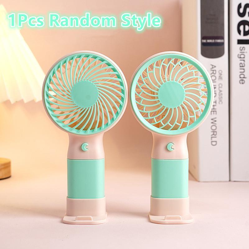 

Портативный мини карманный охлаждающий вентилятор Ручной вентилятор Мультяшный милый цвет макарон Маленький вентилятор Уличный USB-зарядка Маленький вентилятор Подарки