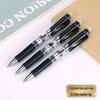 Deli 0.7mm Black Ret Retractable Gel Pen, 12-Pack