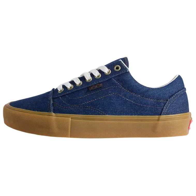 

Vans Кеды Skate Old Skool Denim Удобные Повседневные Кеды для Скейтбординга Унисекс Кроссовки Синий Коричневый VN000EDNBJB 35