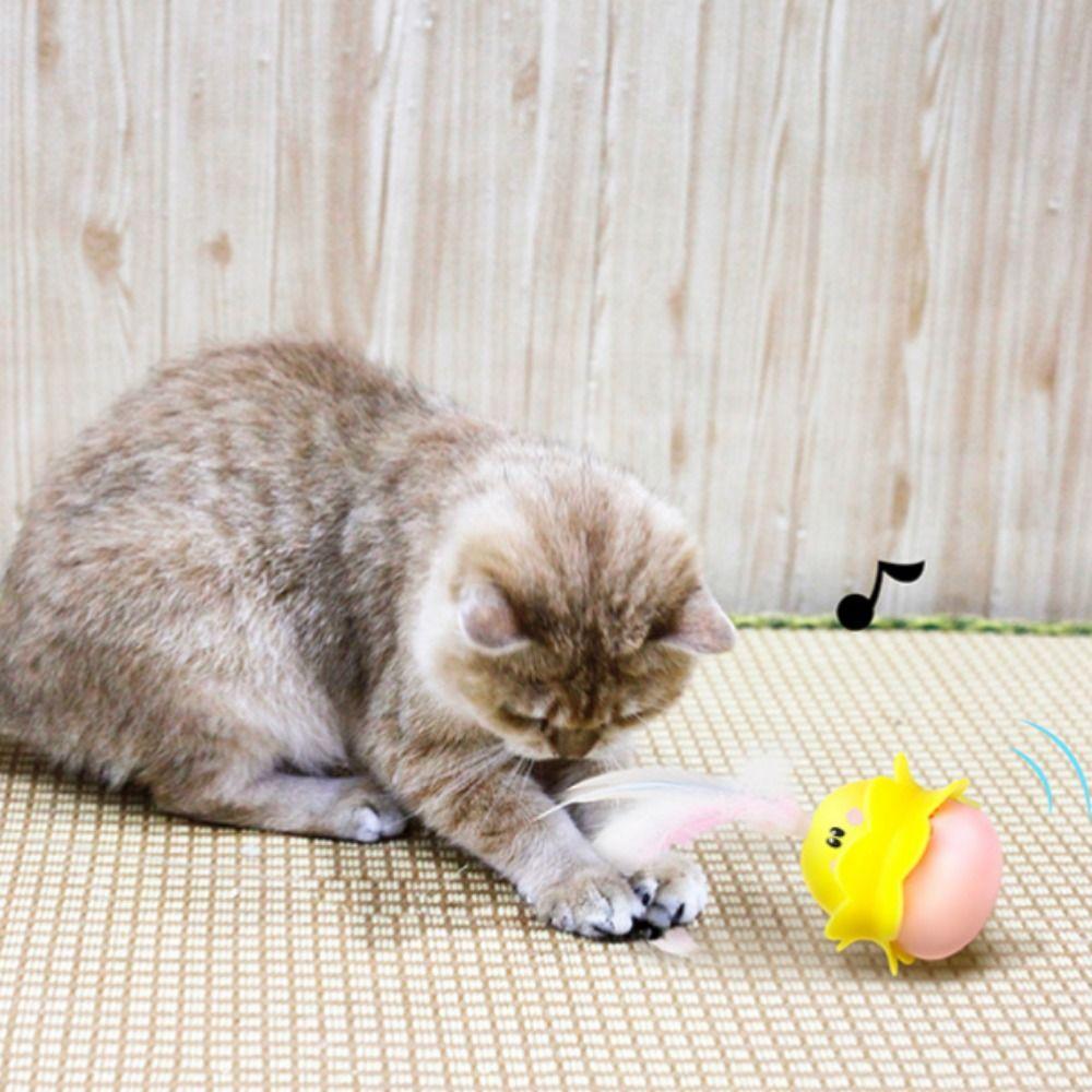 

Автоматический вращающийся электрический стакан для домашних животных Интерактивная электрическая умная игрушка для кошек Self Happy