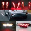 Car Flashing 1 Set For Toyota C-HR CHR 2016 2017 2018 LED Reflector Lamp Rear Fog Lamp Rear Bumper Brake Light