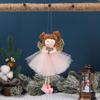 Handmade Christma Doll Ornaments Durable Xmas Angel Ornaments Funny Plush Angel Pendant  Home Decor