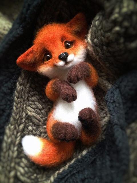 5D Diy Diamond Painting Fox Square/Round Diamond Embroidery Animal Cross Stitch Kit Rhinestone Mosaic Home Decoration