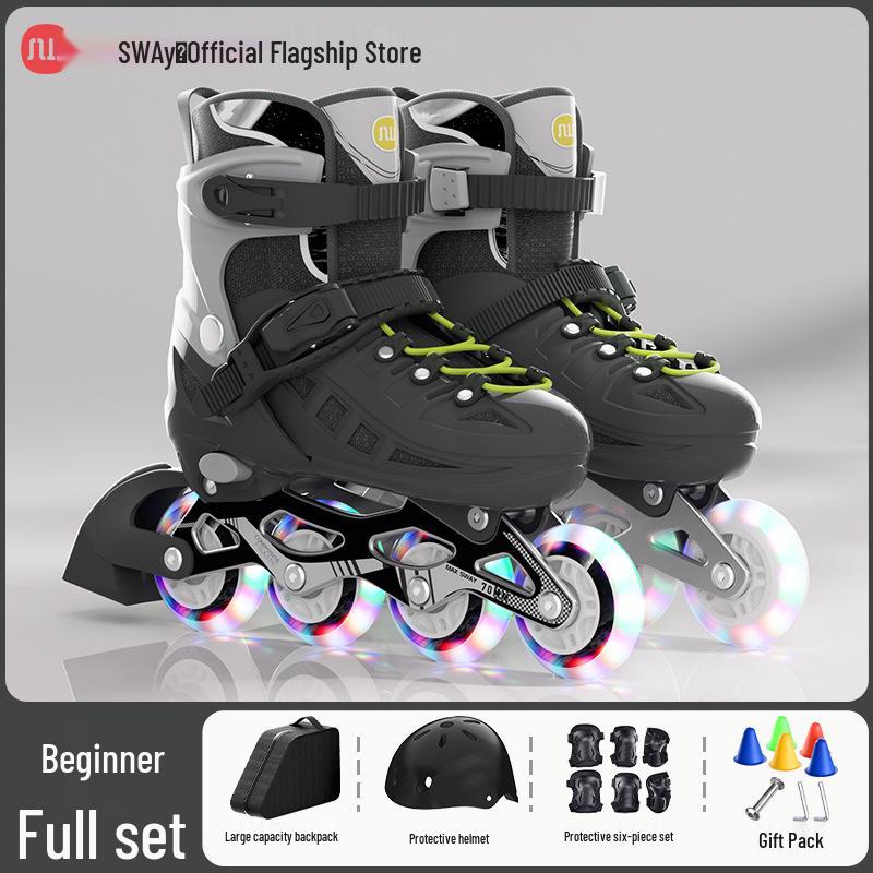 

Sway Swis Професійні роликові ковзани для початківців для дітей та дорослих - Однорядні з гальмом. Medium [30-36] 6-12 Years