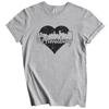 Retro Harrisburg Pennsylvania Skyline Heart Distressed T-Shirt