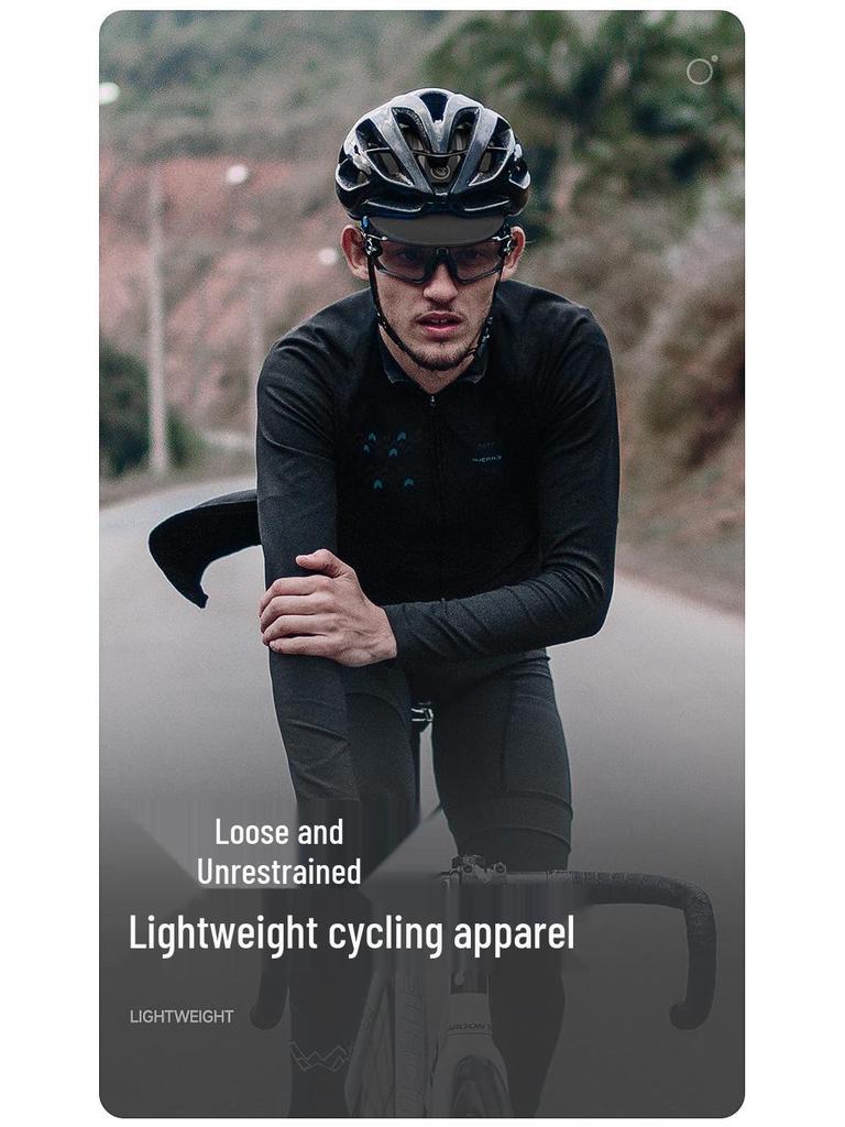 NUCKILY Men's Short Sleeve Breathable Summer Cycling Jersey Set
