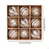 9 Pieces Christmas Ball Ornaments Decorative Baubles Charm Pendants Shatterproof Xmas Tree