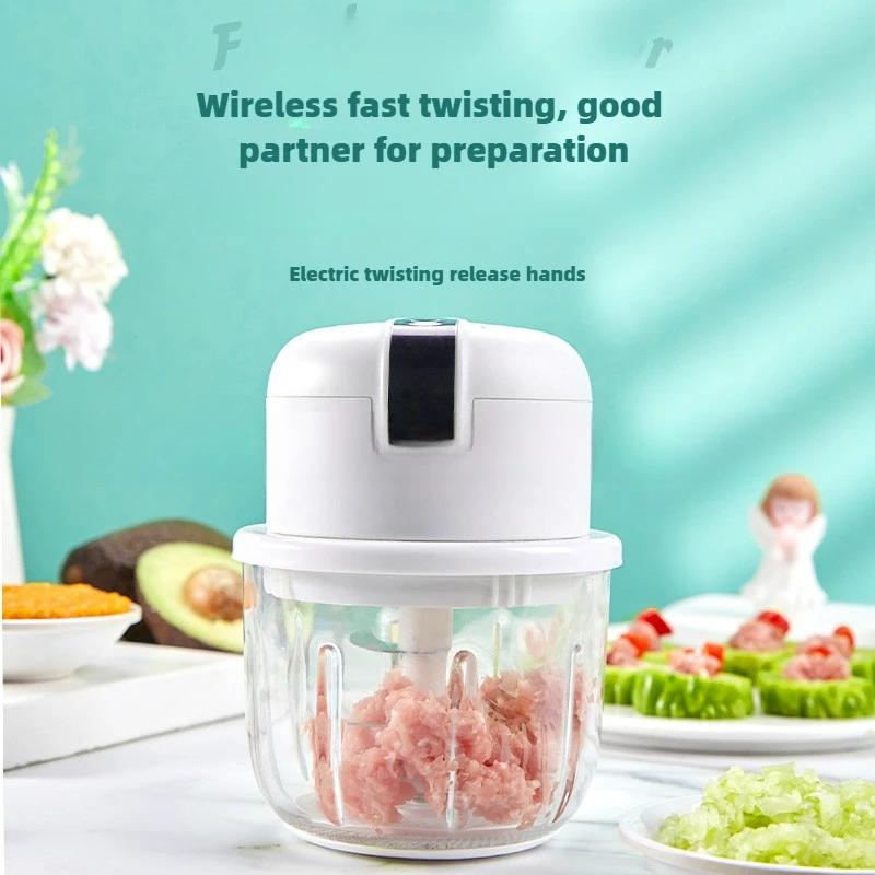 Elektryczny rozdrabniacz do czosnku wyciskający ubijający ubijak do czosnku gospodarstwo domowe