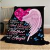 Mother Angel Plush Blanket Soft Comfortable All Seasons Perfect Sofa Office Naps Outdoor Travel Makes Great Gift