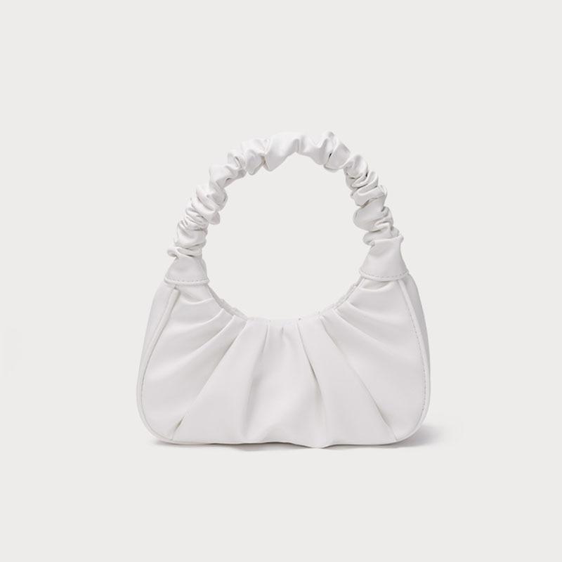 Sommer Plissierte Wolke Tasche Achseltasche Modische und Vielseitige Baguette-Tasche Einzel-Schulter Umhängetasche