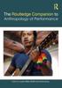 The The Routledge Companion To the Anthropology of Performance Book