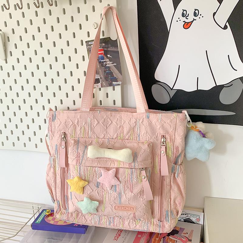 

Backpack for Children Elementary School Students Girls Junior High School Students Good Looking College Students Letter Backpack Backpack