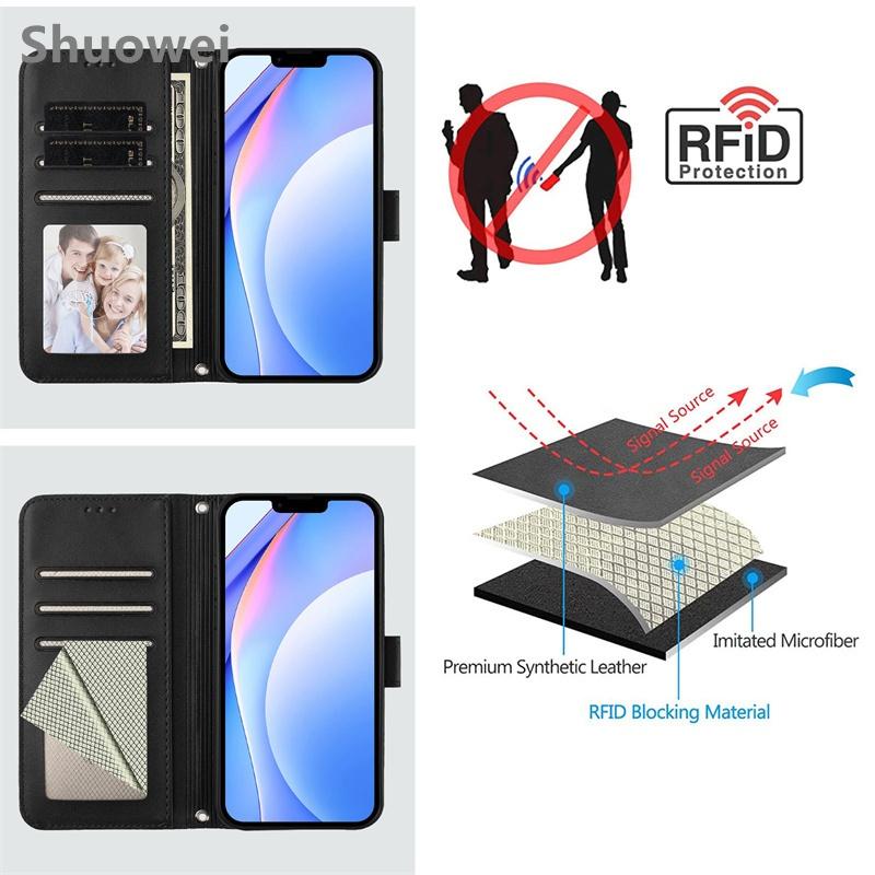 For Tecno Pova Slirm Neo 3 4 5 6 7 Curve Ultra Spark 40 2025 Pro 4G 5G Flip Leather wallet Case Protection Card Holder Cover