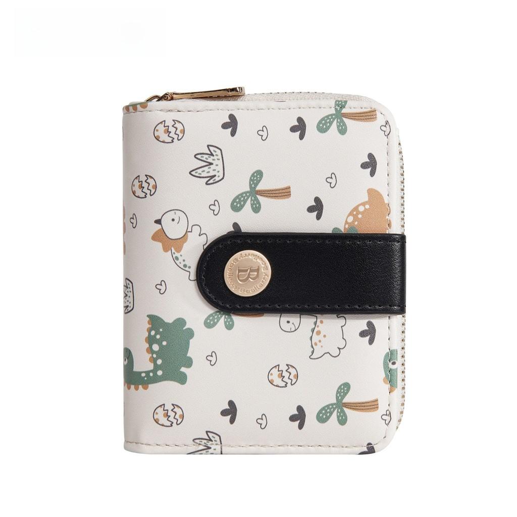 Print Pattern Dinosaur Wallet Animal Portable Card Case Coin Purse Gift Cartoon