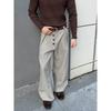 Retro Weitbeinige Knopfleisten-Freizeithosen für Damen und Herren - Frühherbst-Stil