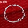 925 Sterling Silver Bracelet Chain Fashionable Wedding Jewelry