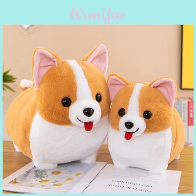 Schattige Corgi Hond Pluche Speelgoed Schattige Auto Accessoire Knuffelkussen Cadeau Voor Kinderen En Vrienden