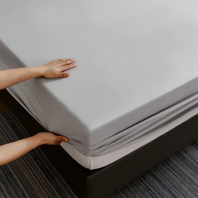 

Водонепроницаемая простыня на резинке с резинками, нескользящие регулируемые чехлы для матрасов для односпальной двуспальной кровати размера «king-size» 90x200cm(35x78inch) светло-серый