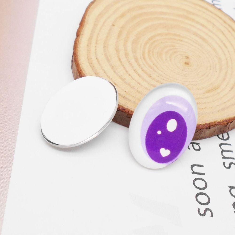 50pcs High Transparency Doll Eyes Accessories Crystal Simulation Glass Eye Patches