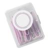 Paper Clips Metal for File Book Binding Colored Office Supplies with Storage Box 50mm Sakura Pink