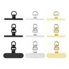 1Pc Sturdy Metal Cellphone Tether Tab 360 Degree Rotation Phone Hanging Strap Gasket Replacement Phone Lanyard Patch Clip