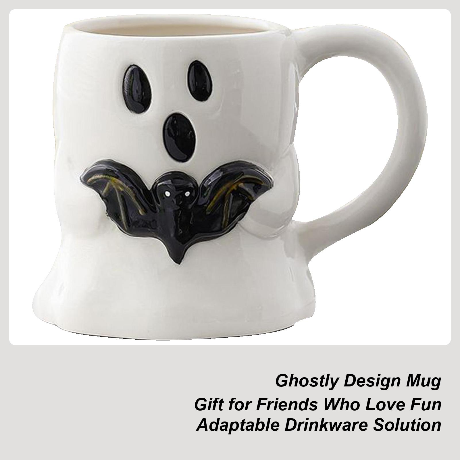 

Halloween Ceramic Ghosts Coffee Mug Creative Cute Halloween Prank Funny Ghosts Coffee Cup Halloween Drinkware For Kitchen 450ml