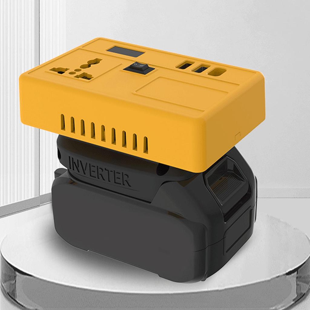 Battery Inverter For Electric Tool Power Station Generator 21V To 200-220V Inverter Phone Charger For Home Backup Travel Outdoor