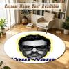 Round Rug Custom NameHarry Styles Pattern Non Slip Carpet Home Floor Decor