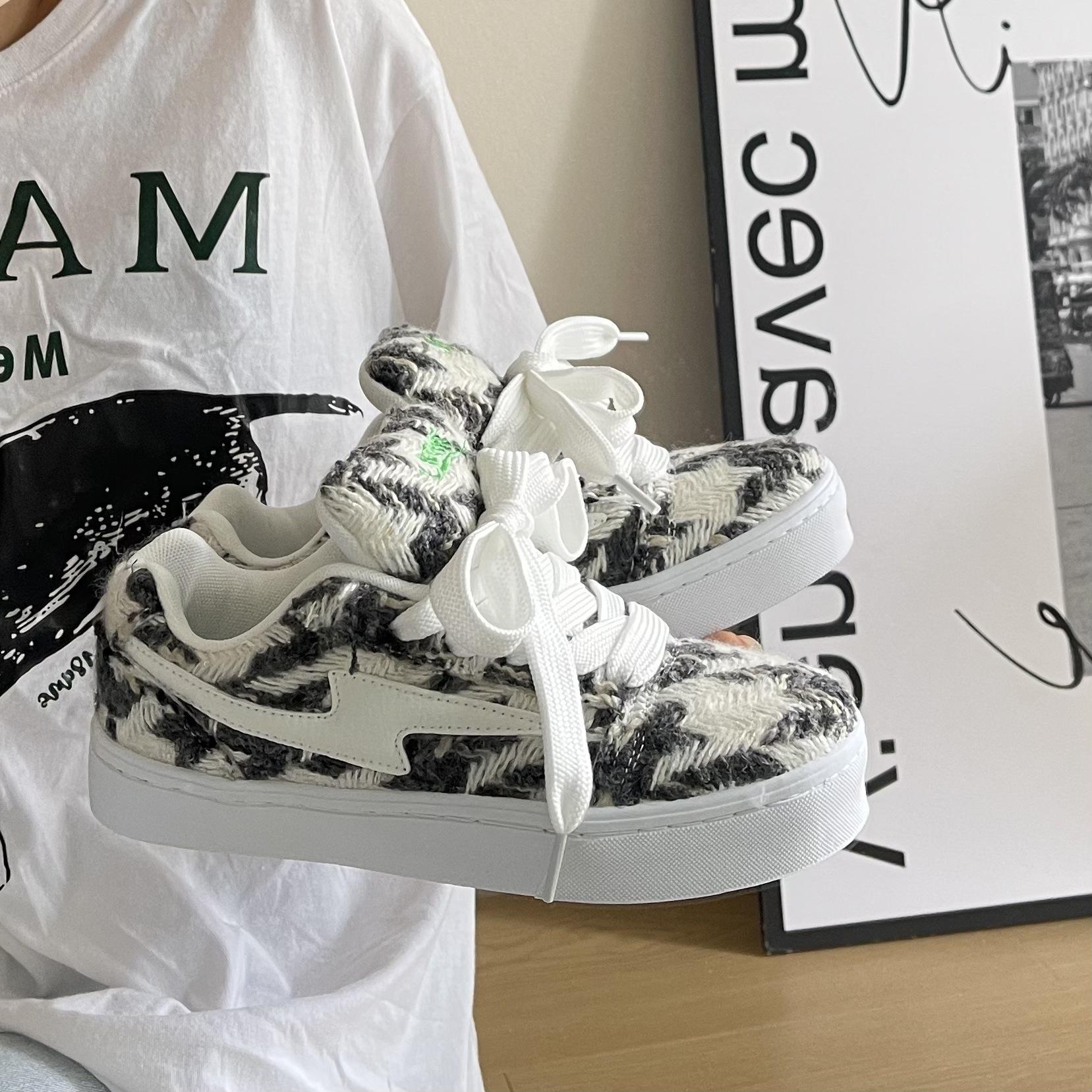 

ins студенческий ретро цветочный джинсовый толстая подошва увеличивающий рост повседневный хлебные туфли дышащий транспортировка 36