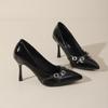 Comfortable and stable heels, black, light and familiar, beautiful high heels for women, new temperament high heels for women in spring and autumn